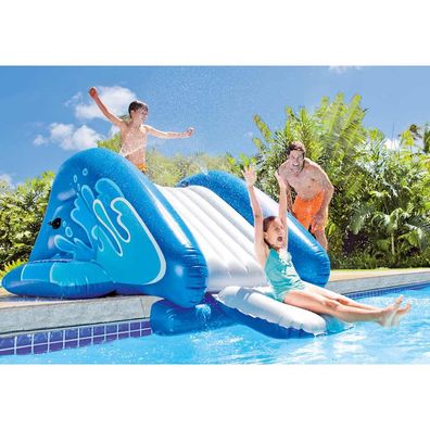 Intex Wasserrutsche Kool Splash Aublasbar Blau