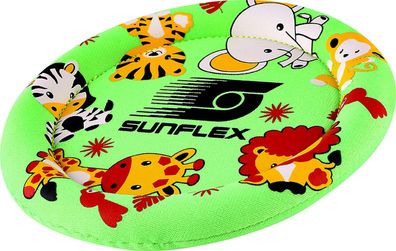 Sunflex Wurfscheibe Youngster Jungle | Wurfring Flugscheibe Kindgerecht Neopren