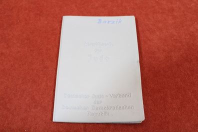 Startbuch für Judo Deutscher Judo Verband der DDR 80 iger Jahre