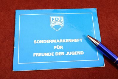 DDR FDJ Sondermarkenheft für Freunde der Jugend, ohne Marken, Frankfurt (Oder)