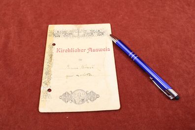 Kirchlicher Ausweis 1909 Lehsten, X274.1#9