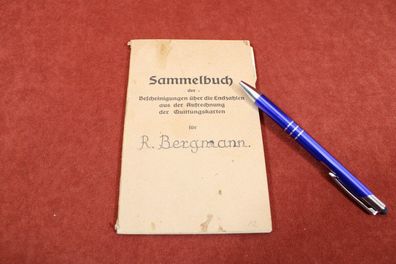 Sammelbuch, uittung, nvaliditäts- u. Alters-Versicherung, 1920 - iger, Bayreuth