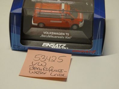 Rietze H0 1:87 Art 53425 VW T 5 Berufsfeuerwehr Kiel Neuware/OVP