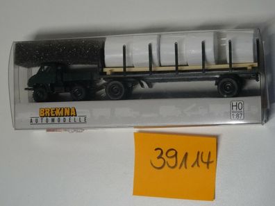 Brekina H0 1:87 39114 Unimog 411 mit Heuballen NEU/OVP