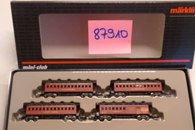 Märklin Z Miniclub Artikel 87910 USA Personenwagenset - selten Org-Kt/neuw