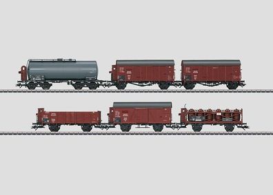 Märklin 46094 6-teiliges Güterwagenset der DR Epoche II neu/OVP