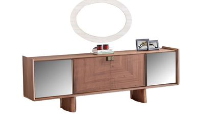 Konsole Mit Spiegel Konsolentisch Sideboard-Konsole Schminktisch Ablagetisch