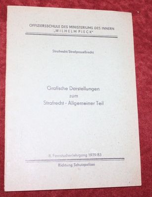 DDR Kriminalistik, Lesematerial, Offiziersschule MdI Wilhelm Pieck Schupo, X105