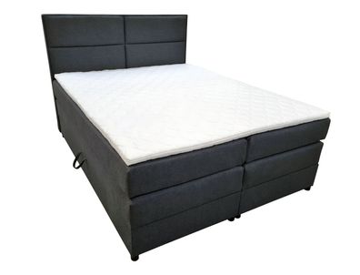 Modernes Polsterbett Bett Betten Ehebett Bettgestell Doppelbett 140X200 Schwarz