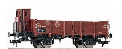 Fleischmann H0 5261 Offener Güterwagen mit Bremserbühne der DB Neuw./OVP