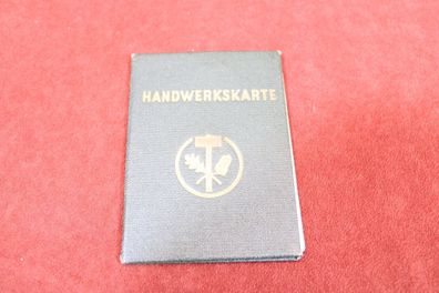 DDR Mitgliedsbuch - Goldschmiedb- Handwerkskarte Berlin 1951 - Einträge, Stempel