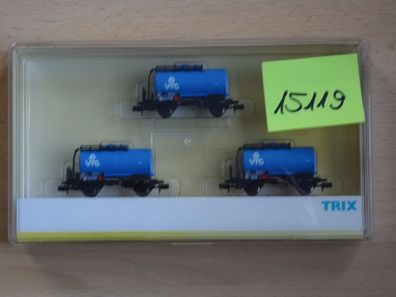 Minitrix N Art 15119 Kesselwagenset 3-teilig "VTG " . Neuware/OVP