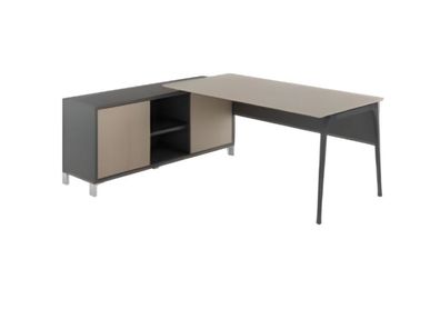 Schreibtisch Mit Sideboard Büromöbel Arbeitszimmer Schubladen Modern Lux Neu