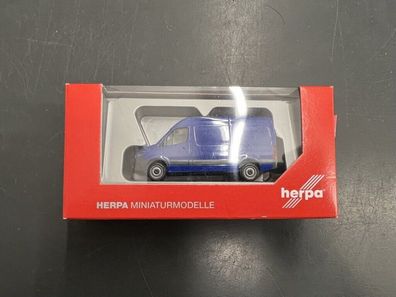 Herpa H0 093811 1:87 MB Sprinter ´18 Kleintransporter blau Neuware/OVP