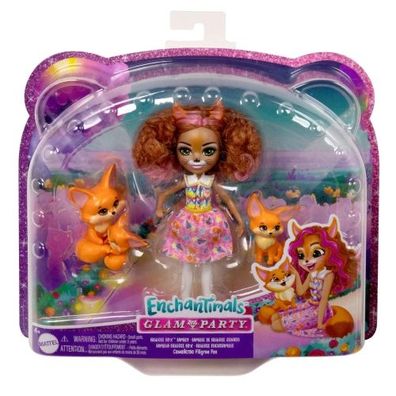 Mattel - Enchantimals Glam Party Filigree Fox Family - Mattel