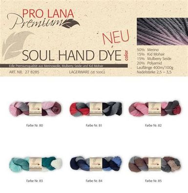 100g Soul Handdye - Merinowolle trifft mit Polyamid auf Mohair und Seide