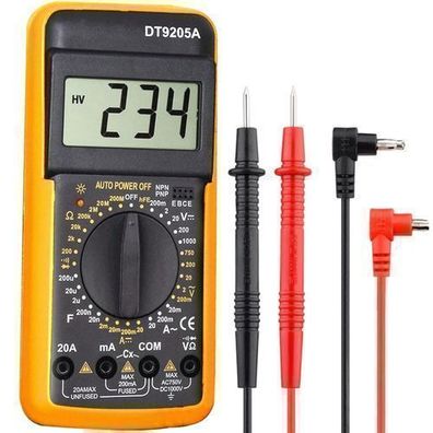 Digital Multimeter mit Ohmmeter Amperemeter Voltmeter für AC/ DC Spannung Retoo