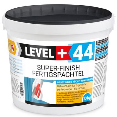 Super Finish Fertig Spachtelmasse 10kg Fugenspachtel Glätten Bad Küche RM44