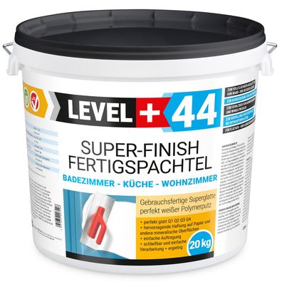 Fertigspachtel 20kg Spachtelmasse Super Finish Masse Q4 Fugenspachtel Bad RM44