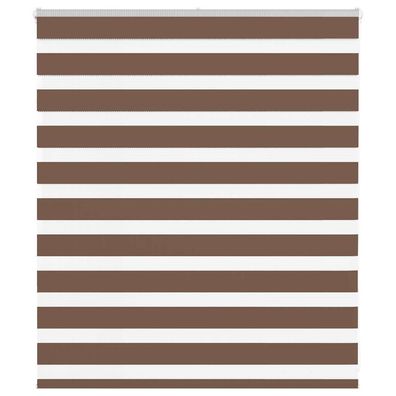 vidaXL Zebrarollo Braun 135x100 cm Stoffbreite 130,9 cm Polyester