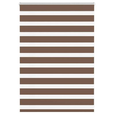 vidaXL Zebrarollo Braun 110x100 cm Stoffbreite 105,9 cm Polyester