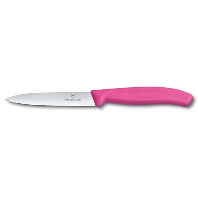 Swiss Classic, Gemüsemesser, 10cm, gerade, pink