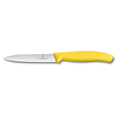 Swiss Classic, Gemüsemesser, 10cm, gerade, gelb