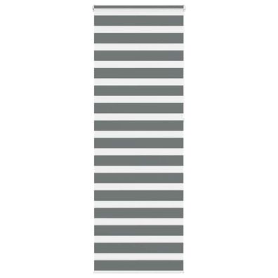 vidaXL Zebrarollo Dunkelgrau 70x230 cm Stoffbreite 65,9 cm Polyester