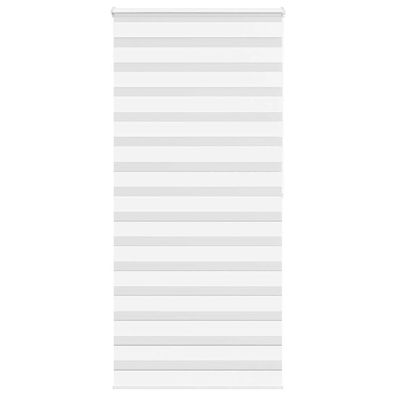 vidaXL Zebrarollo Weiß 100x200 cm Stoffbreite 95,9 cm Polyester