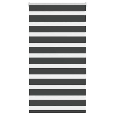 vidaXL Zebrarollo Schwarz 80x150 cm Stoffbreite 75,9 cm Polyester