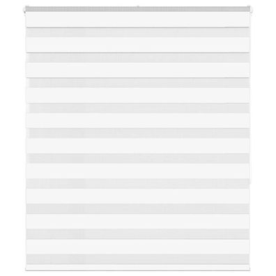vidaXL Zebrarollo Weiß 135x150 cm Stoffbreite 130,9 cm Polyester