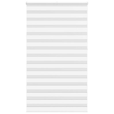 vidaXL Zebrarollo Weiß 130x230 cm Stoffbreite 125,9 cm Polyester