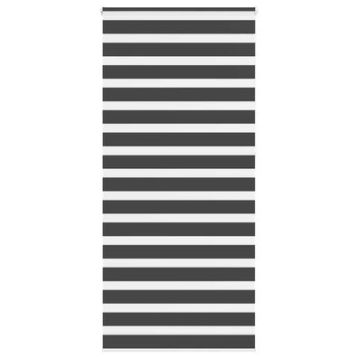 vidaXL Zebrarollo Schwarz 95x230 cm Stoffbreite 90,9 cm Polyester