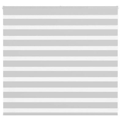 vidaXL Zebrarollo Hellgrau 165x100 cm Stoffbreite 160,9 cm Polyester