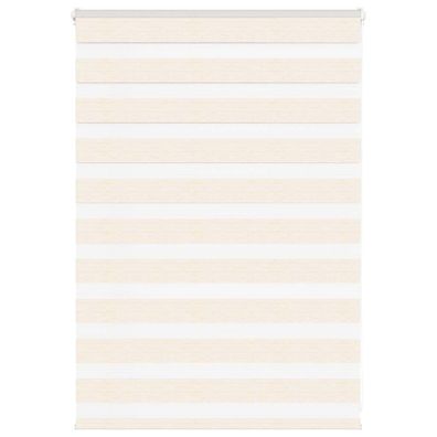 vidaXL Zebrarollo Marmorbeige 100x100 cm Stoffbreite 95,9 cm Polyester