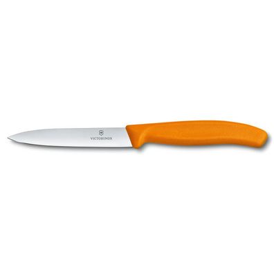 Swiss Classic, Gemüsemesser, 10cm, gerade, orange