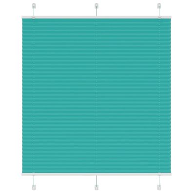 vidaXL Plissee Petrolgrün 115x150 cm Stoffbreite 114,4 cm Polyester