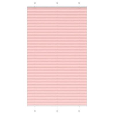 vidaXL Plissee Rosa 115x200 cm Stoffbreite 114,4 cm Polyester