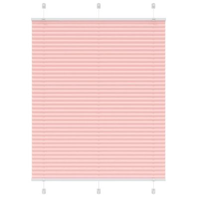 vidaXL Plissee Rosa 110x100 cm Stoffbreite 109,4 cm Polyester