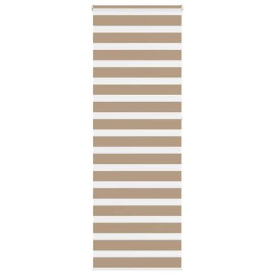 vidaXL Zebrarollo Sandbraun 85x230 cm Stoffbreite 80,9 cm Polyester