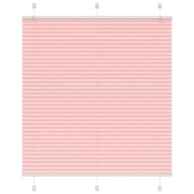 vidaXL Plissee Rosa 120x100 cm Stoffbreite 119,4 cm Polyester