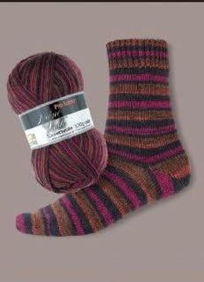 100g Pro Socks Flash - Farbe: 182 - braun-pink