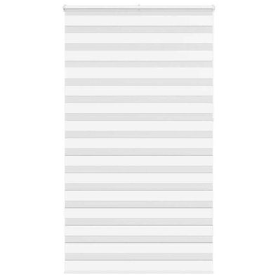 vidaXL Zebrarollo Weiß 120x230 cm Stoffbreite 115,9 cm Polyester