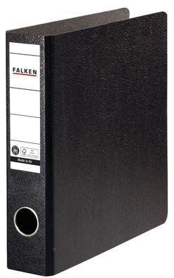 Falken 11285889 Ordner - A5 hoch, 50mm, Hartpappe, schwarz