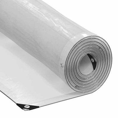 vidaXL Transparente Plane mit Ösen 3x6 m Polyethylen