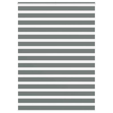 vidaXL Zebrarollo Dunkelgrau 165x230 cm Stoffbreite 160,9 cm Polyester