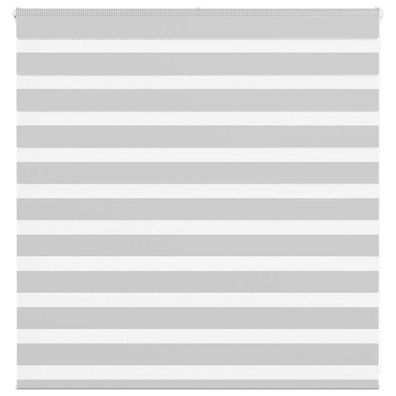 vidaXL Zebrarollo Hellgrau 145x100 cm Stoffbreite 140,9 cm Polyester