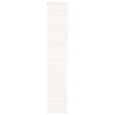vidaXL Zebrarollo Marmorbeige 40x200 cm Stoffbreite 35,9 cm Polyester