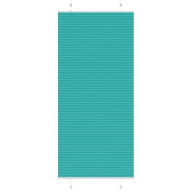 vidaXL Plissee Petrolgrün 100x200 cm Stoffbreite 99,4 cm Polyester