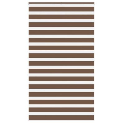 vidaXL Zebrarollo Braun 120x200 cm Stoffbreite 115,9 cm Polyester